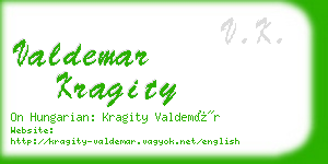 valdemar kragity business card